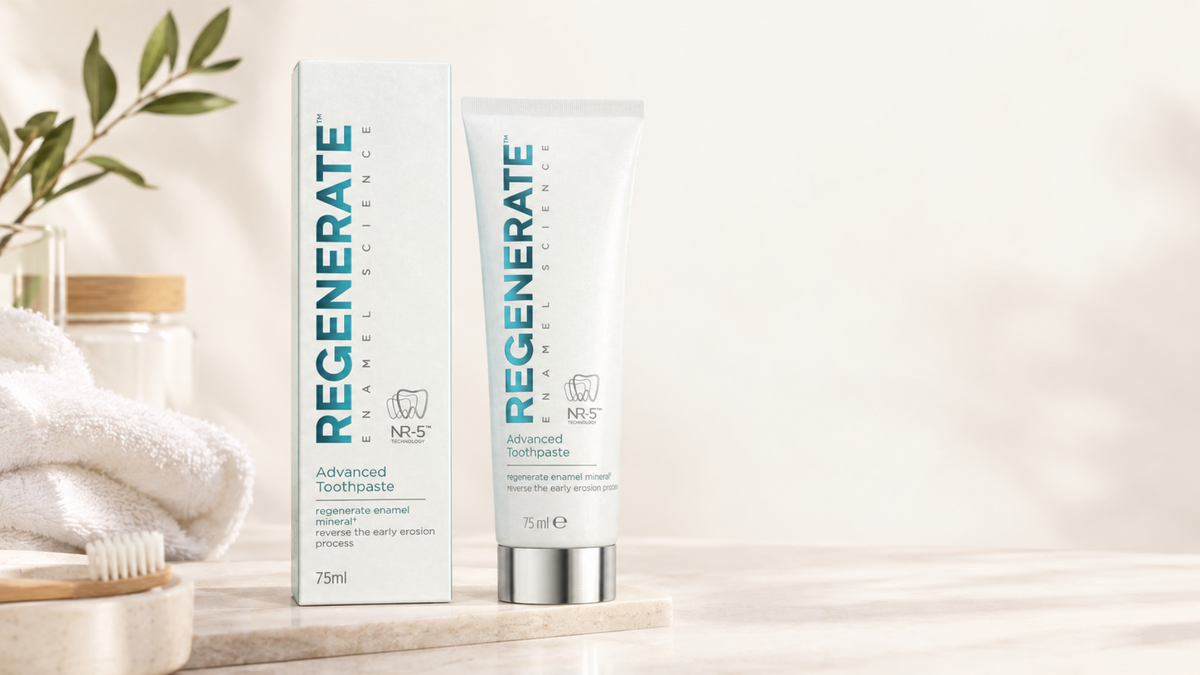 What's Actually in an Enamel-Care Toothpaste: Reading the Regenerate Advanced Toothpaste Label