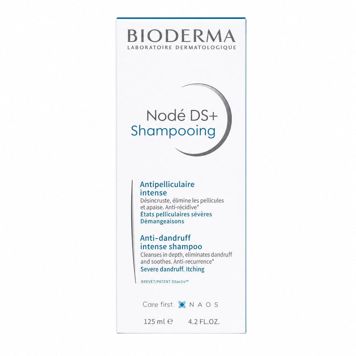 Bioderma Nodé DS+ Shampoo Anti-Dandruff Intense Shampoo 125ml Retail Box Front