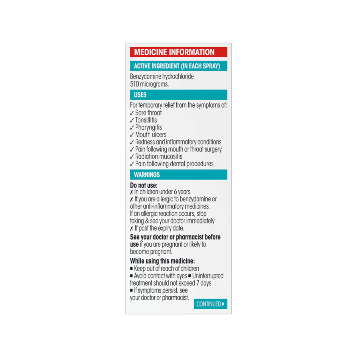 Difflam Forte 15ml Sore Throat Spray – Fast Anti-Inflammatory Relief | Mint Flavour | UpoLife®