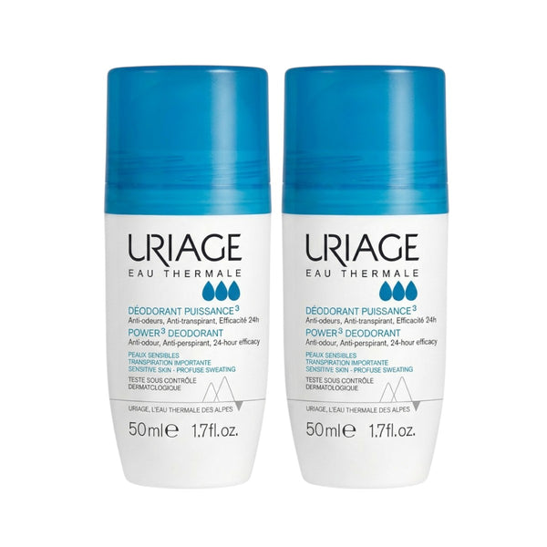 Uriage Power 3 Deodorant 50ml – Duo Pack Front