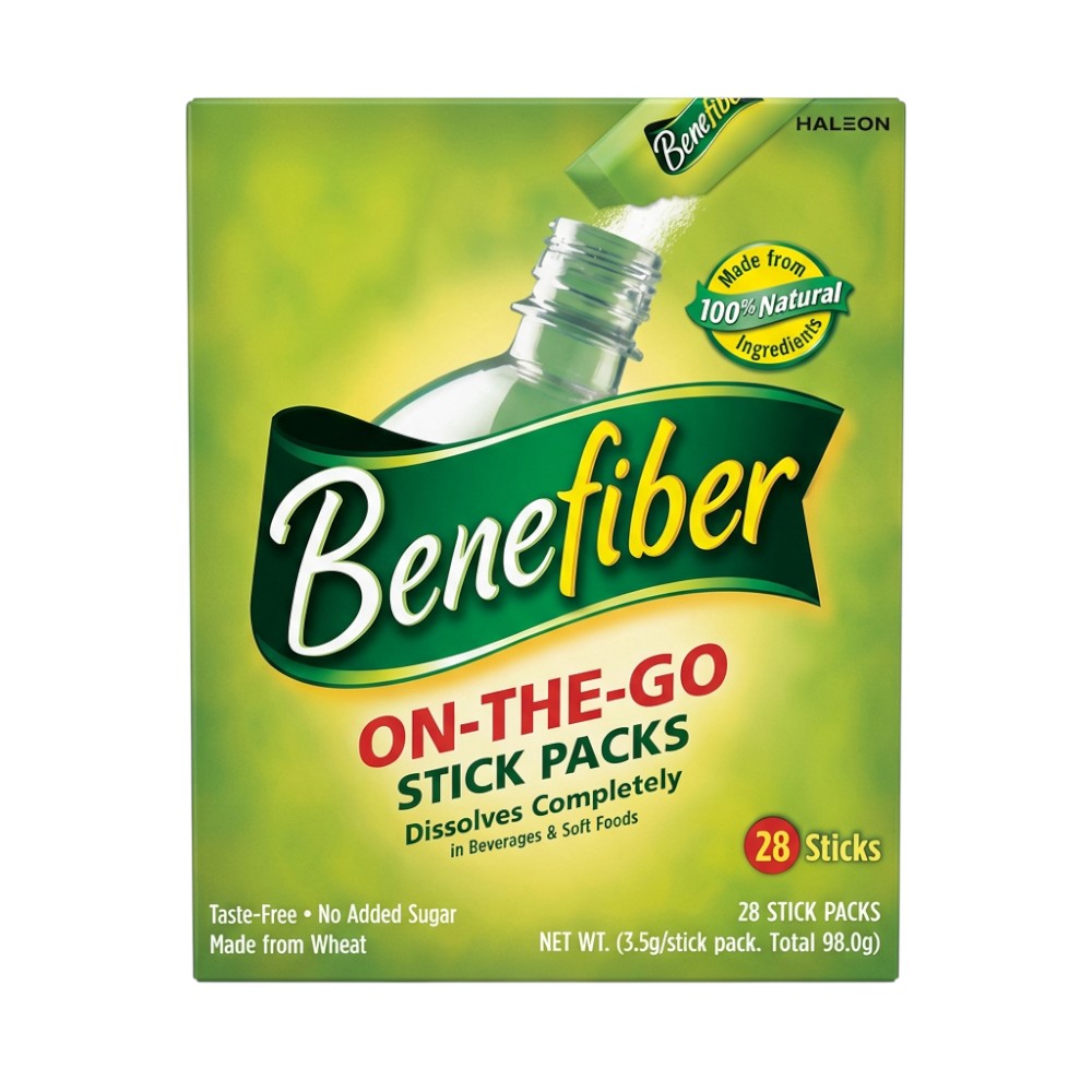 Benefiber On-The-Go Stick Packs – Front