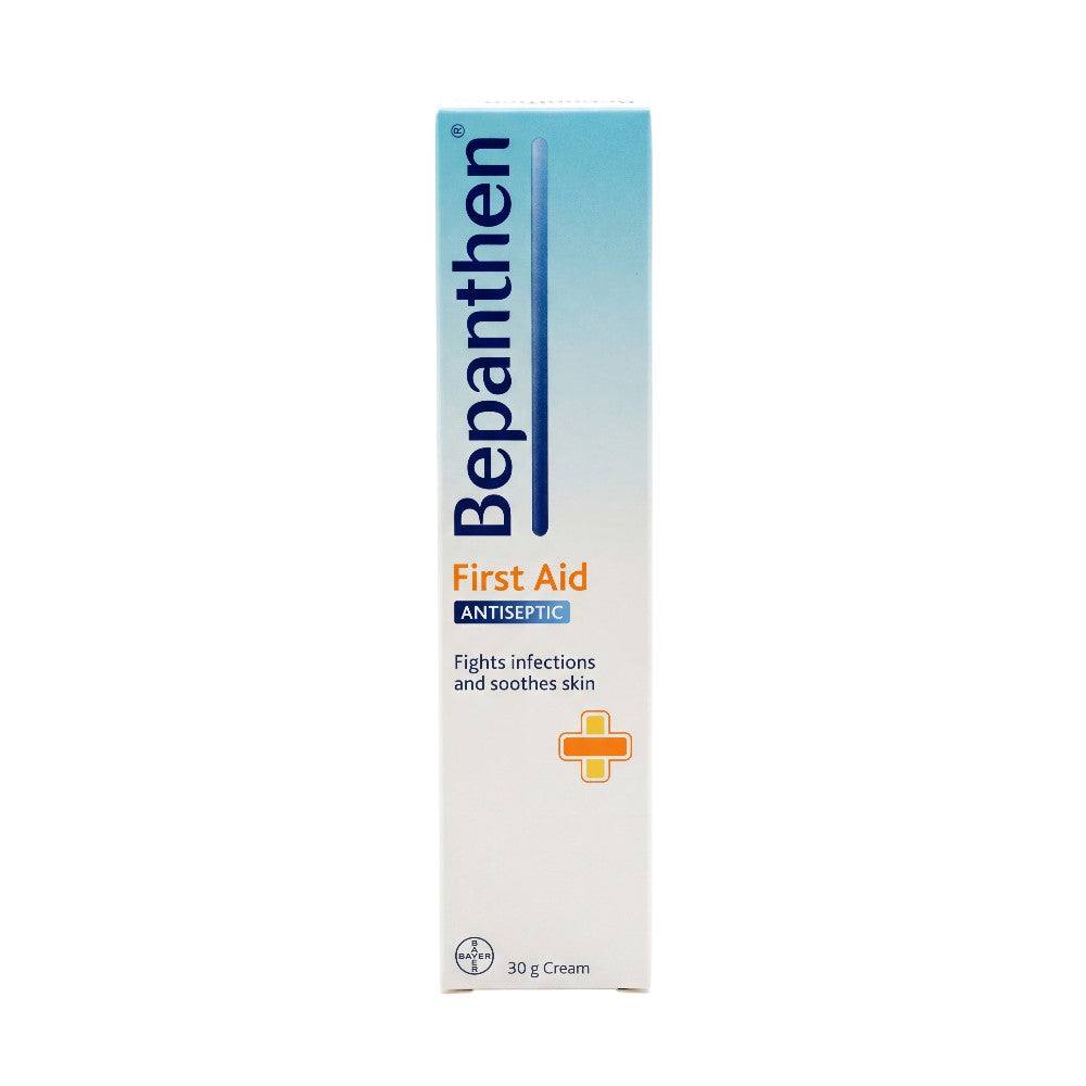 Bepanthen First Aid Antiseptic Cream 30g – Front Box