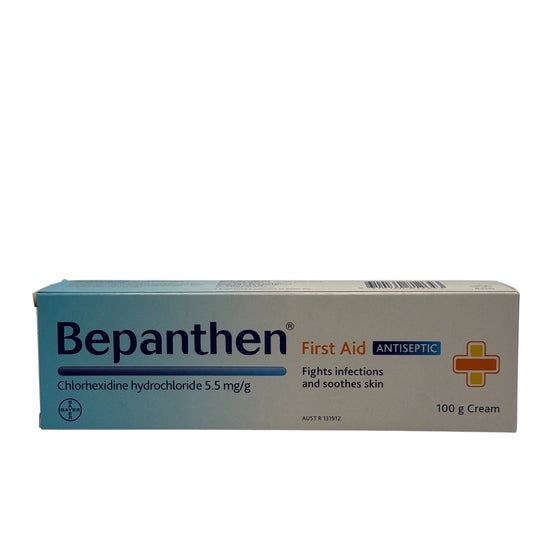 Bepanthen First Aid Cream 100g front packaging – protective skin care