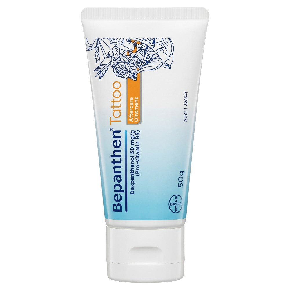 Bepanthen Tattoo Aftercare Ointment 50g – Front Tube
