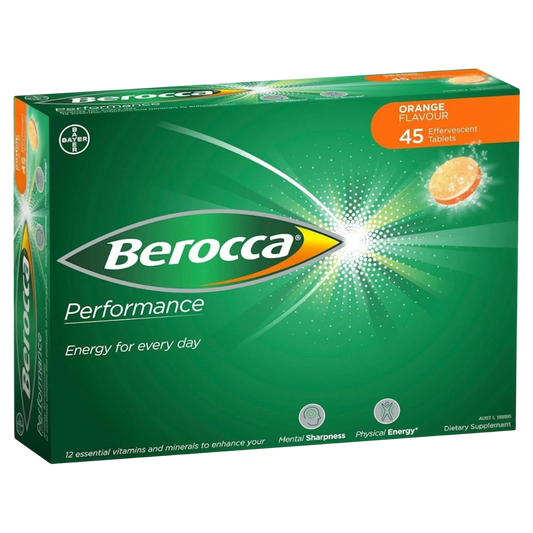 Berocca Orange Effervescent Tablets 45-Count