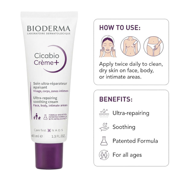 Bioderma Cicabio Crème+ 40ml – How to use