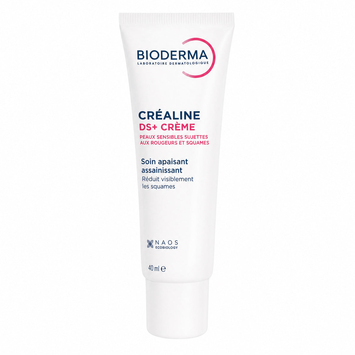 Bioderma Crealine DS+ Cream 40ml tube front view soothing cream for sensitive skin prone to redness and scales
