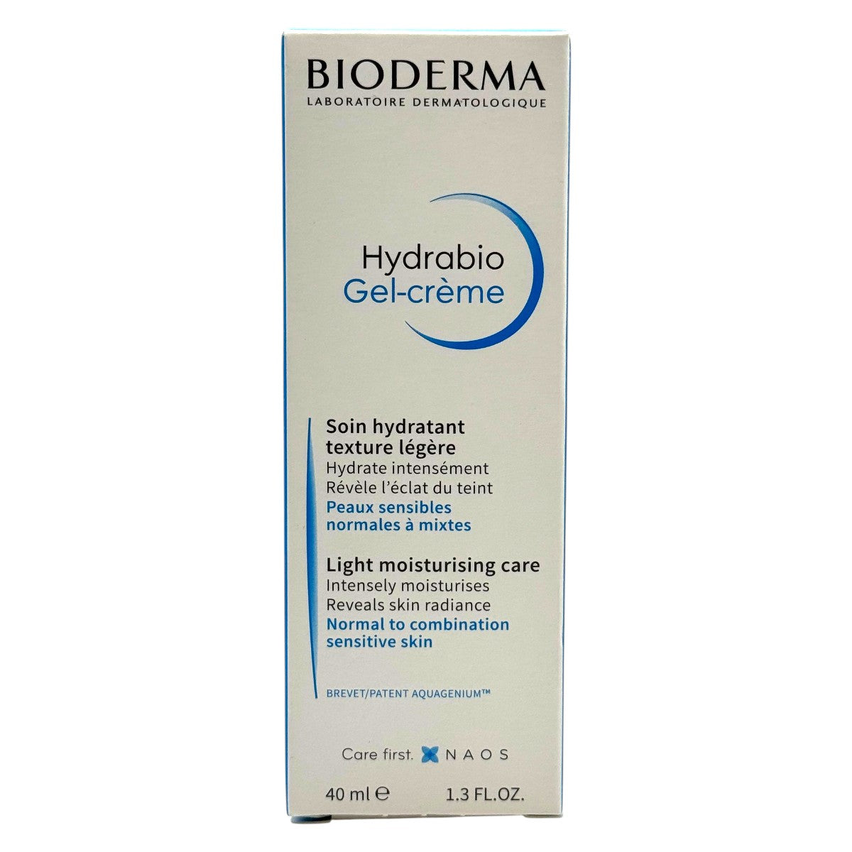 Bioderma Hydrabio Gel-Crème 40ml front of box and tube