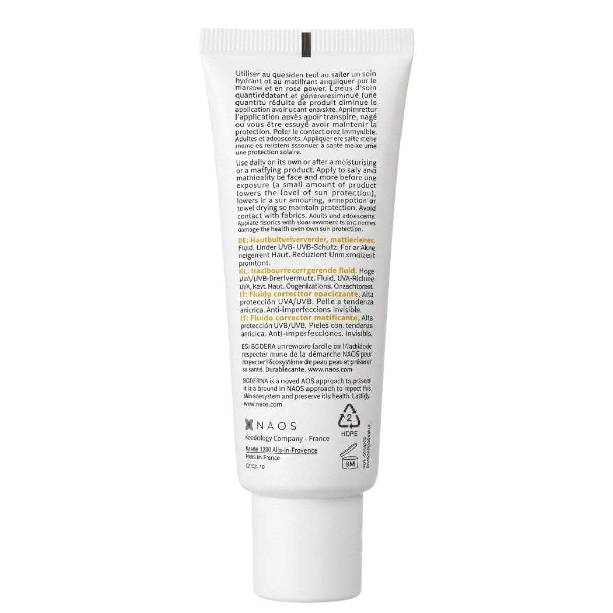 Bioderma Photoderm AKN Mat SPF 30 – Back Label