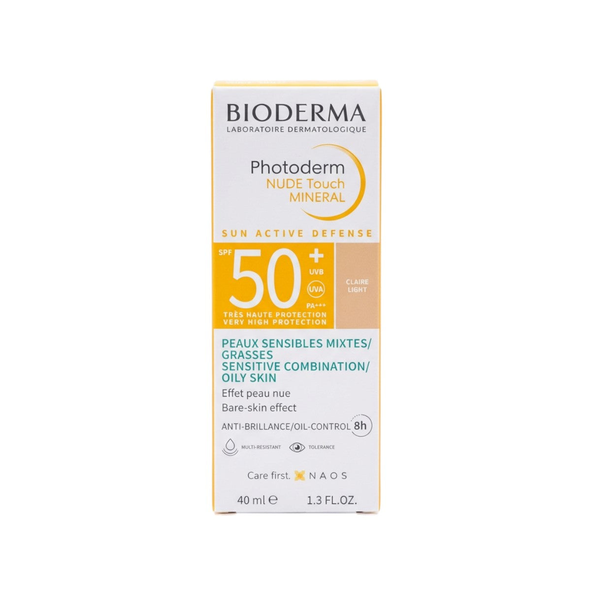 Bioderma Photoderm Nude Touch Mineral SPF50+ Light – Front