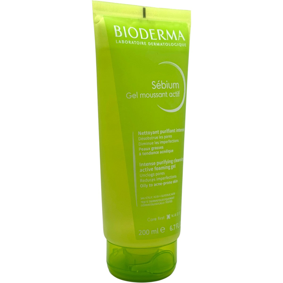 Angled view of Bioderma Sébium Active Foaming Gel cleanser