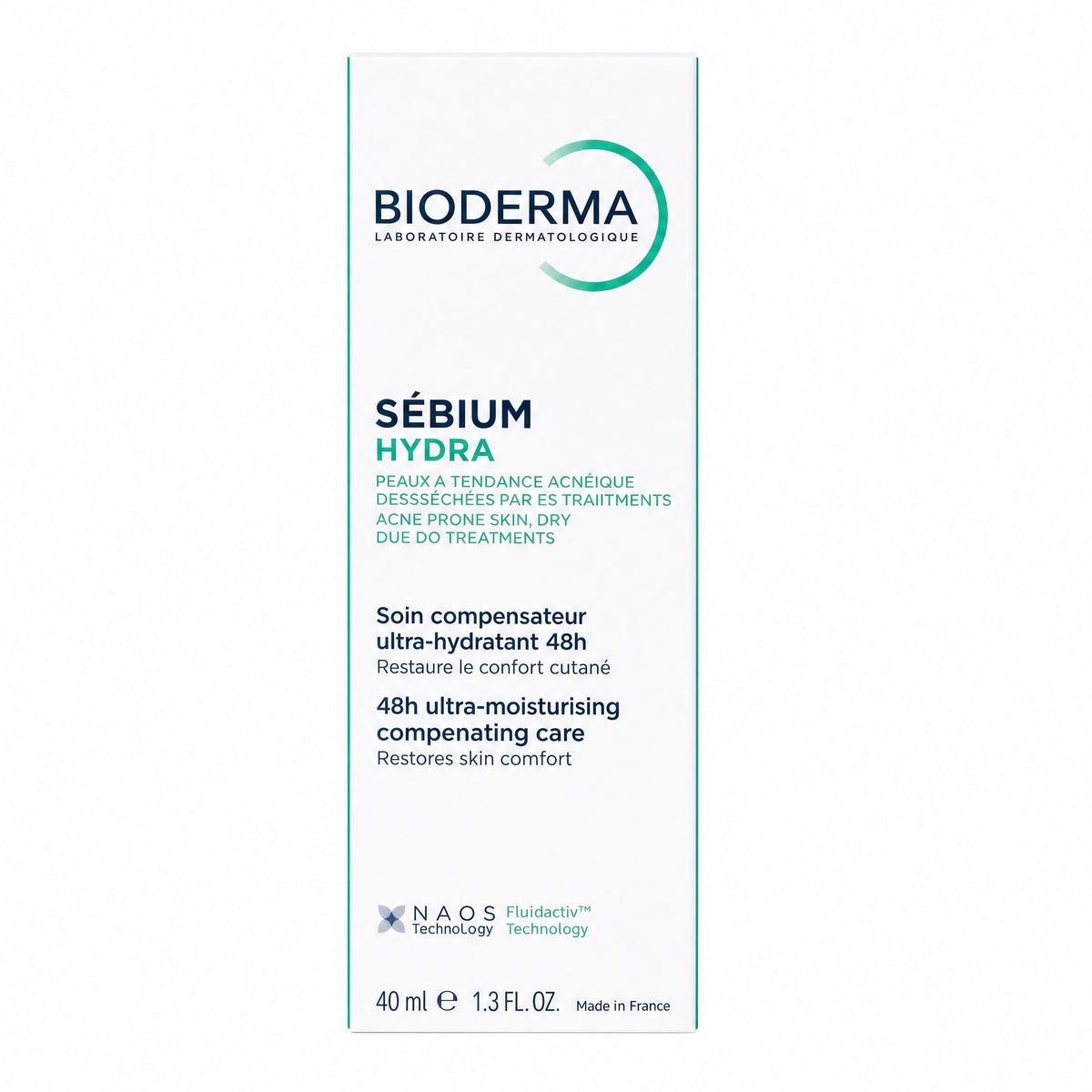 Bioderma Sébium Hydra 40ml – Box Front