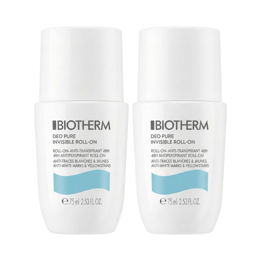 Biotherm Deo Pure Invisible Roll-On Anti-Perspirant 48H 2-Pack (2 x 75ml) – Front