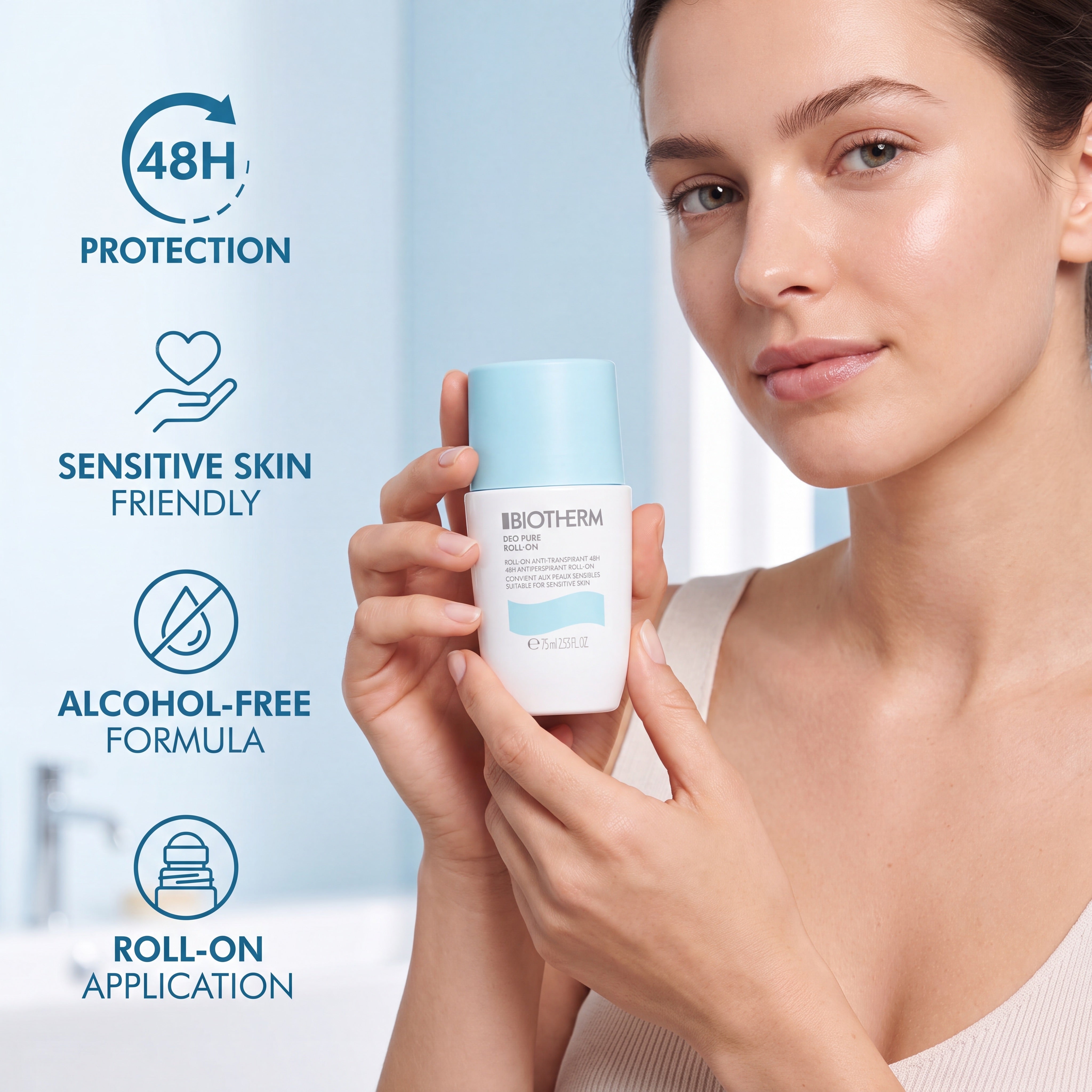 Biotherm Deo Pure Roll-On Anti-Perspirant 75ml – Lifestyle