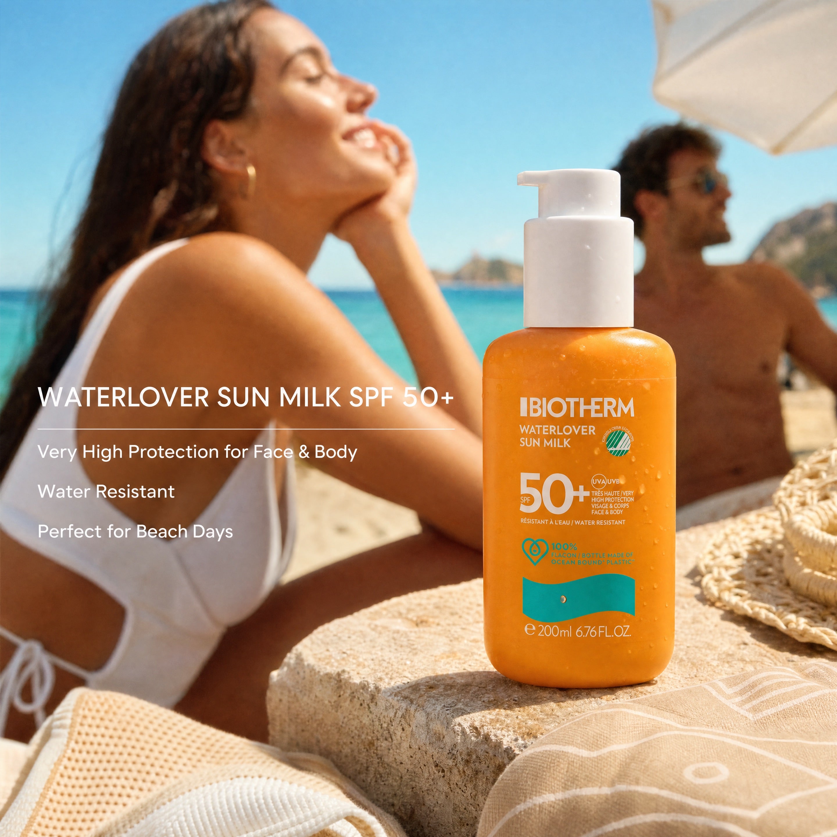 Biotherm Waterlover Sun Milk SPF50+ 200ml – Beach Lifestyle