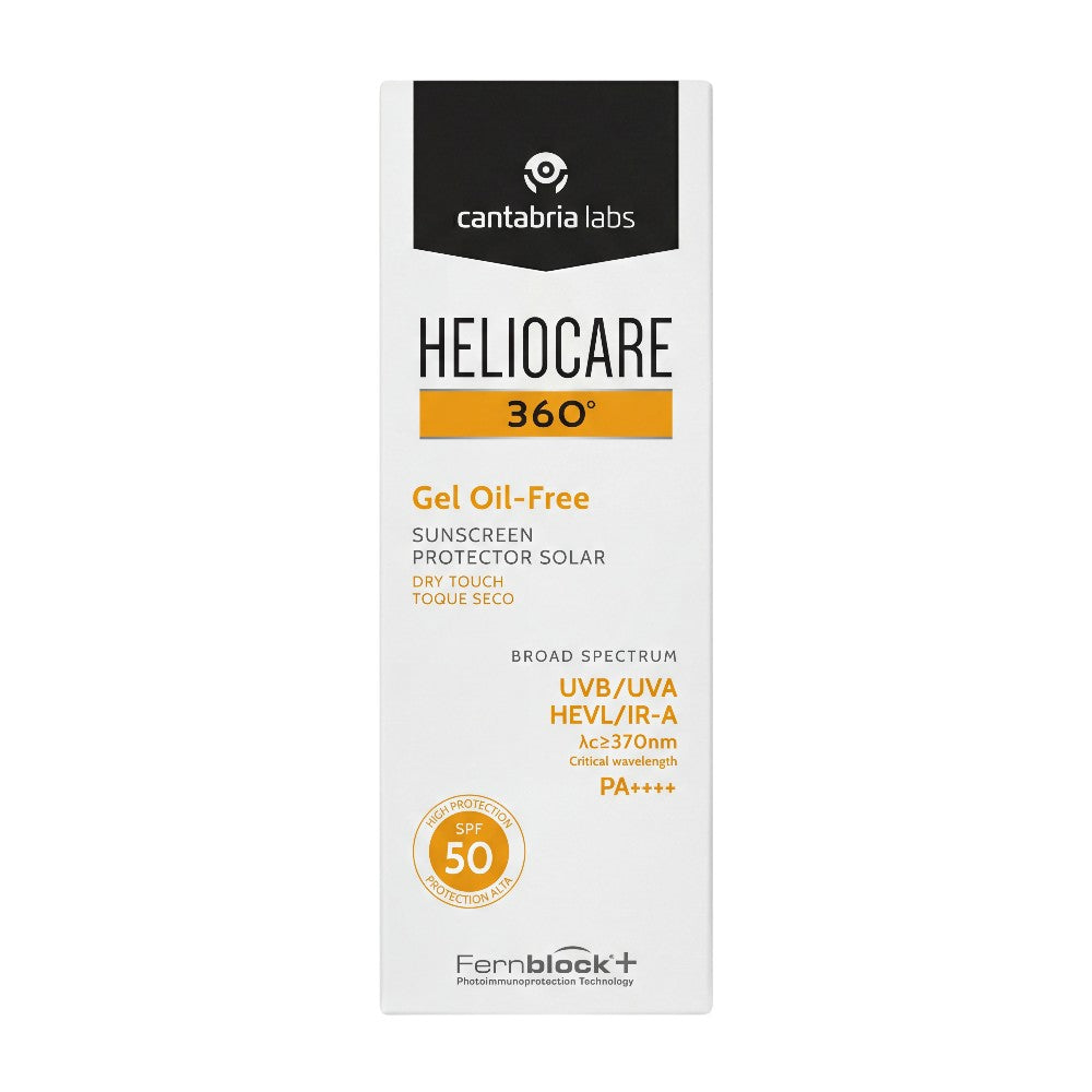 Cantabria Labs Heliocare 360 Gel Oil-Free SPF 50 – Box Front