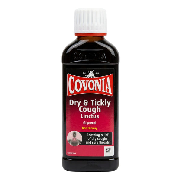 Covonia Dry & Tickly Cough Linctus Glycerol 150ml front view