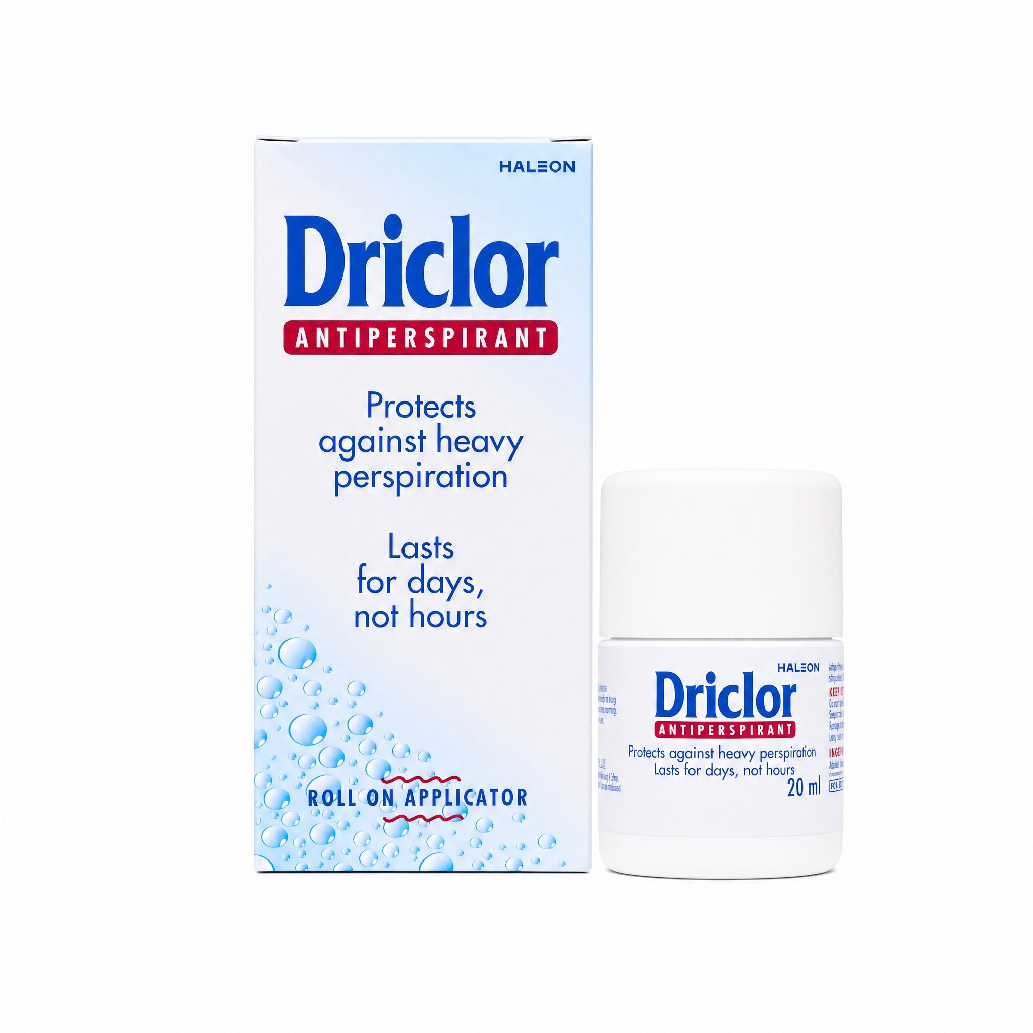 Driclor Antiperspirant Roll-On Applicator 20ml Product Packaging