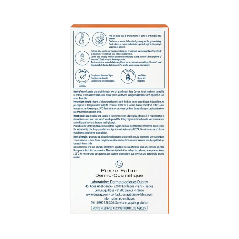 Ducray Anacaps Reactiv 90 Capsules – Back (Box)