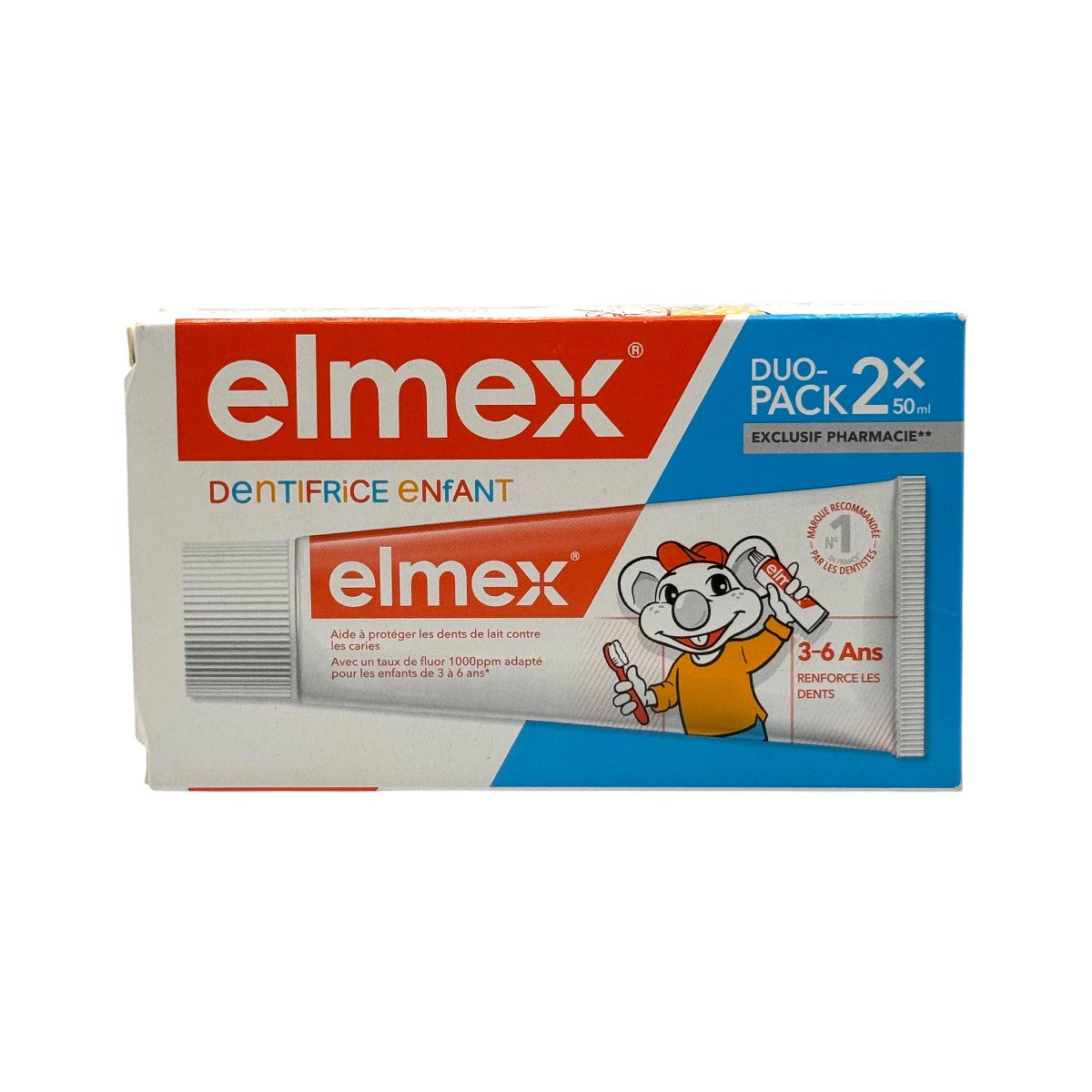 Elmex Kids Toothpaste 3–6 Years duo pack outer box front