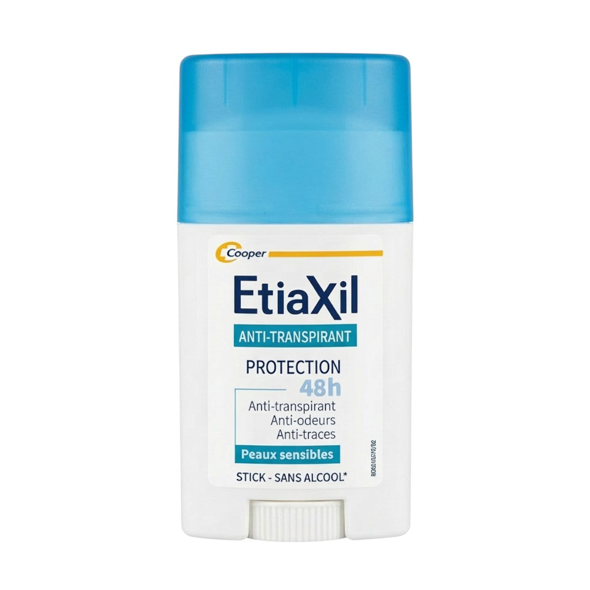 EtiaXil Anti-Transpirant Protection 48h Sensitive Skin Stick 40g – Front View