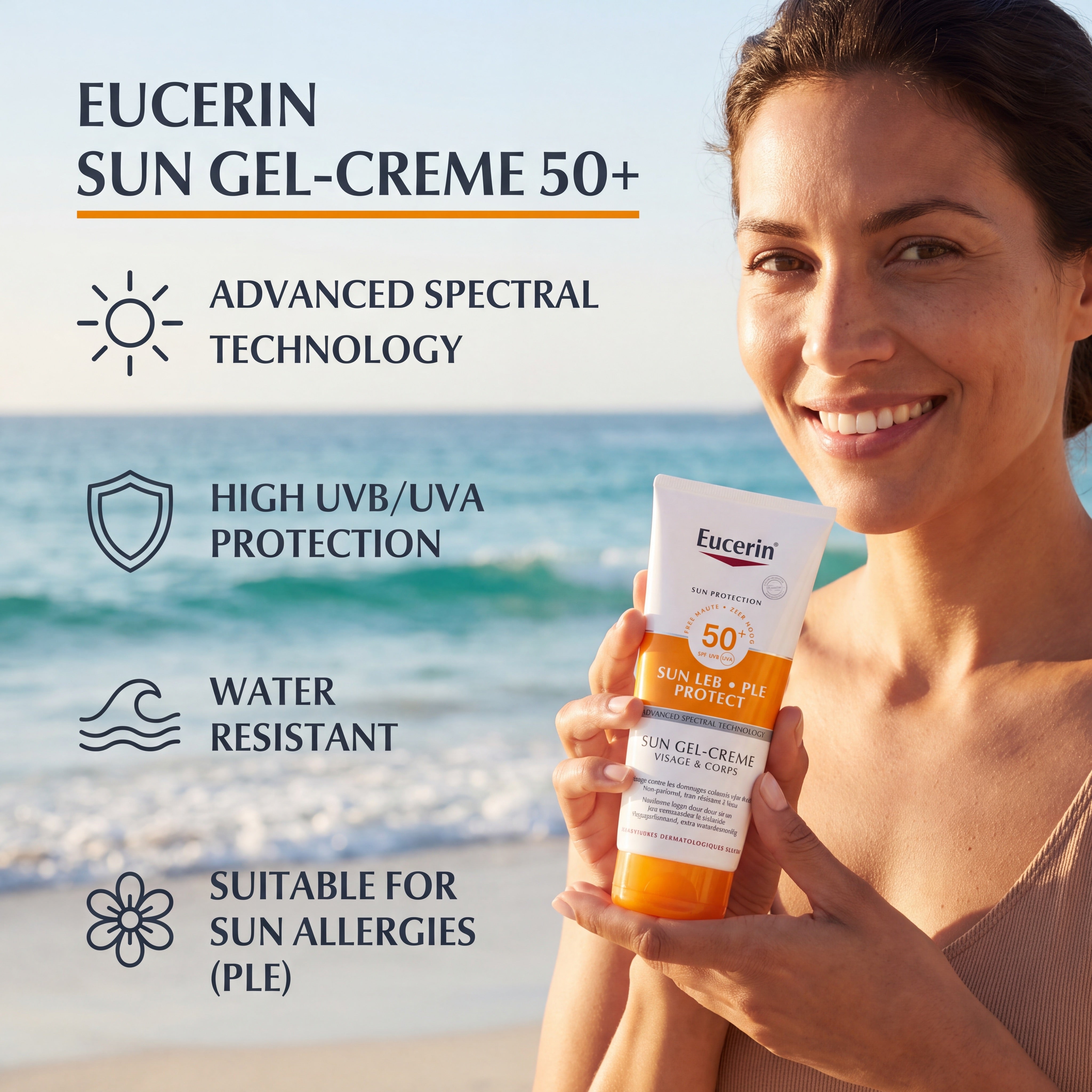 Eucerin Sun LEB PLE Protect Gel-Cream 200 ml – Face and Body Lifestyle
