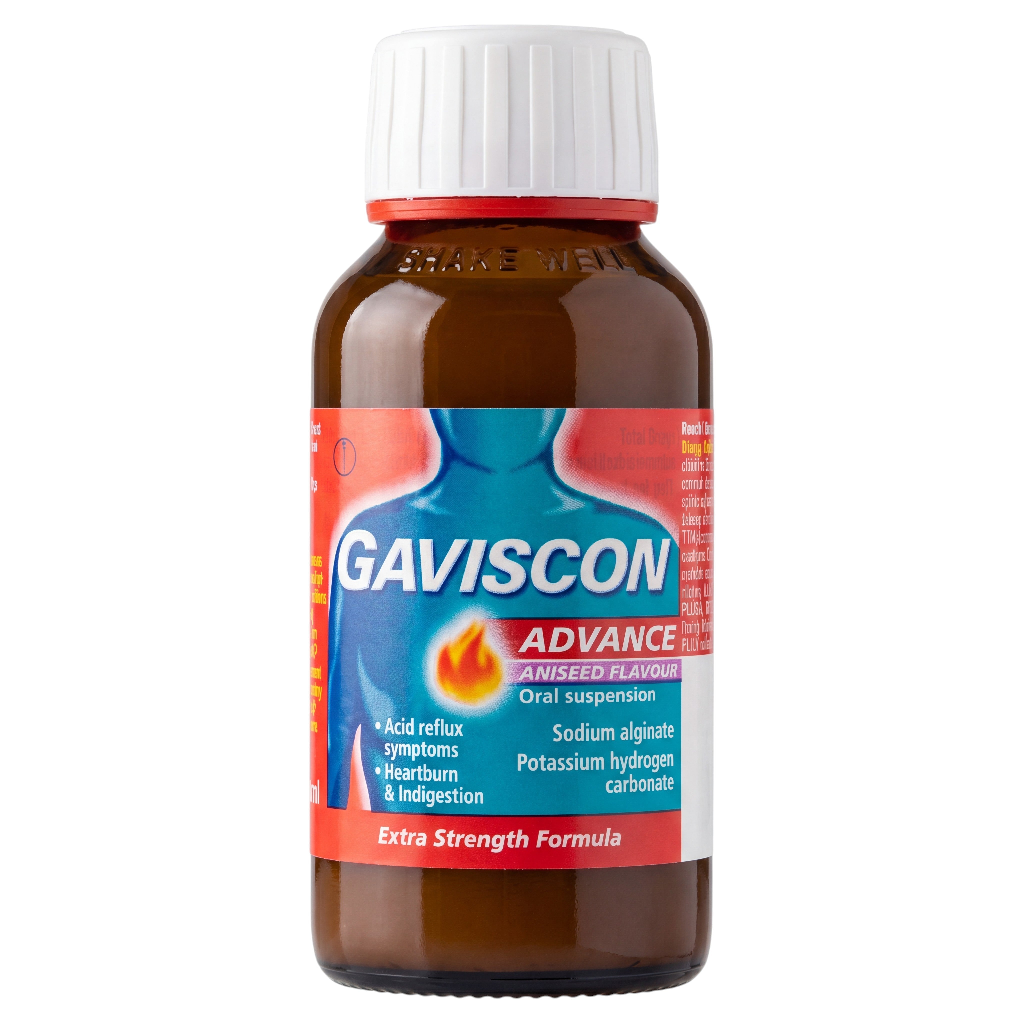 Gaviscon Advance Aniseed Flavour Oral Suspension 150ml – Front