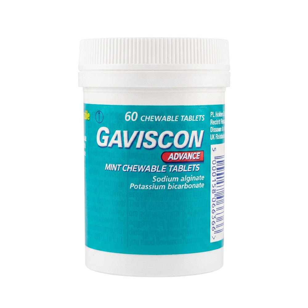 Gaviscon Advance Mint Chewable Tablets – Front