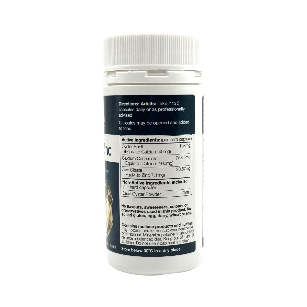 GoodHealth Oyster Plus Zinc – Supplement Facts and Ingredients