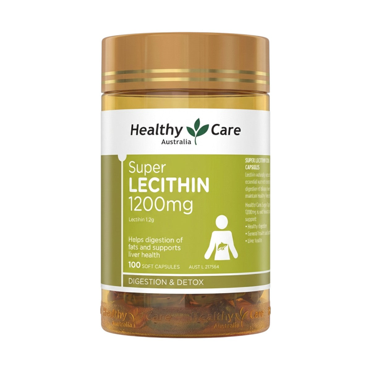 Healthy Care Super Lecithin 1200mg – Front