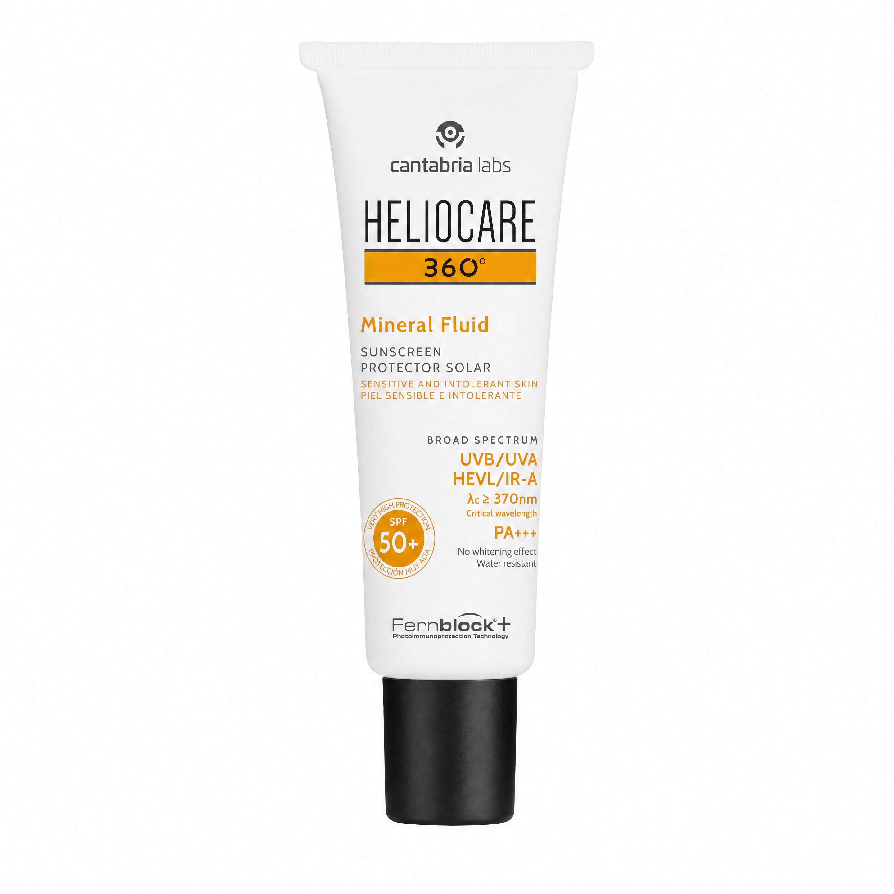 Heliocare 360 Mineral Fluid SPF 50+ 50ml – Tube Front