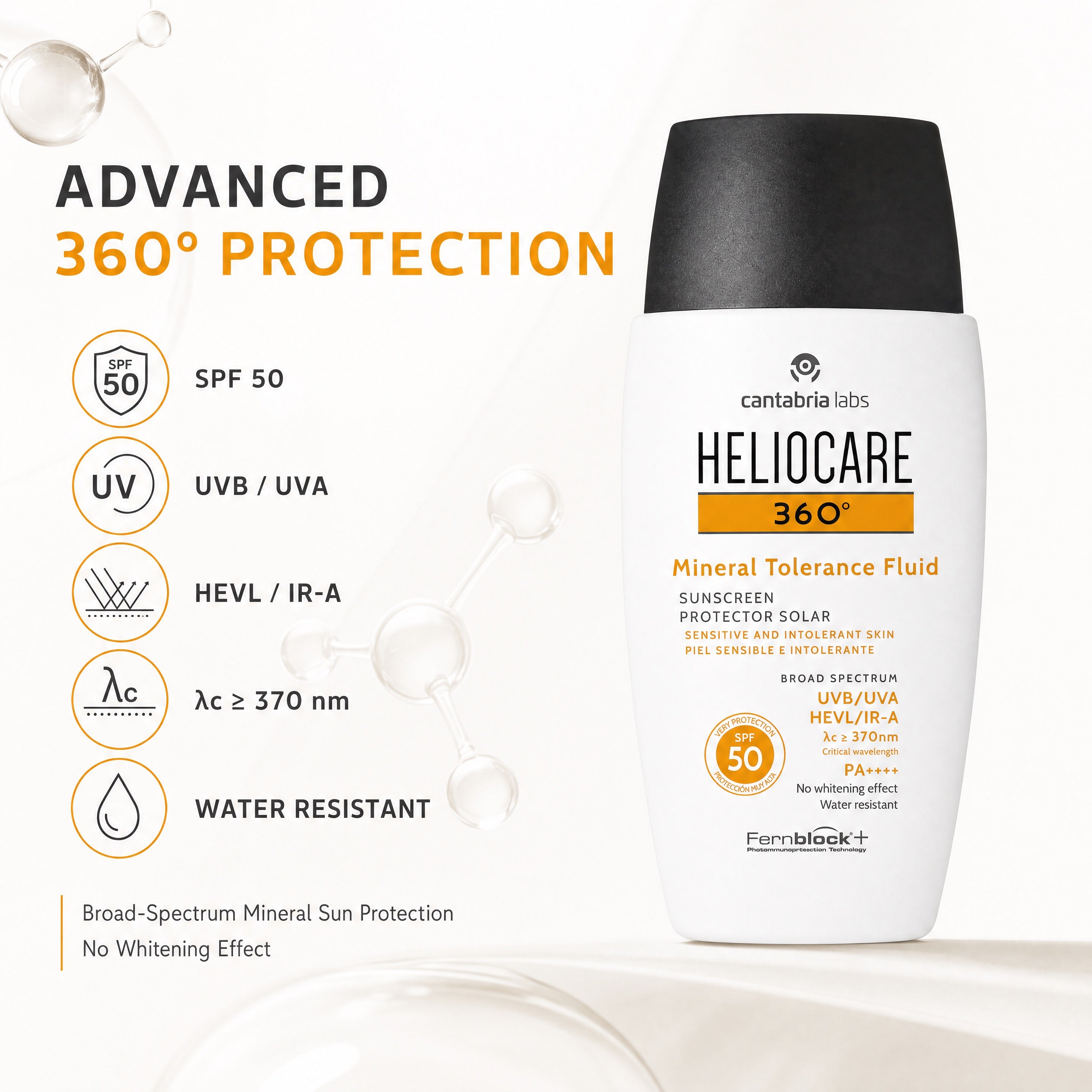 Heliocare 360 Mineral Tolerance Fluid SPF 50 – Advanced 360 Protection