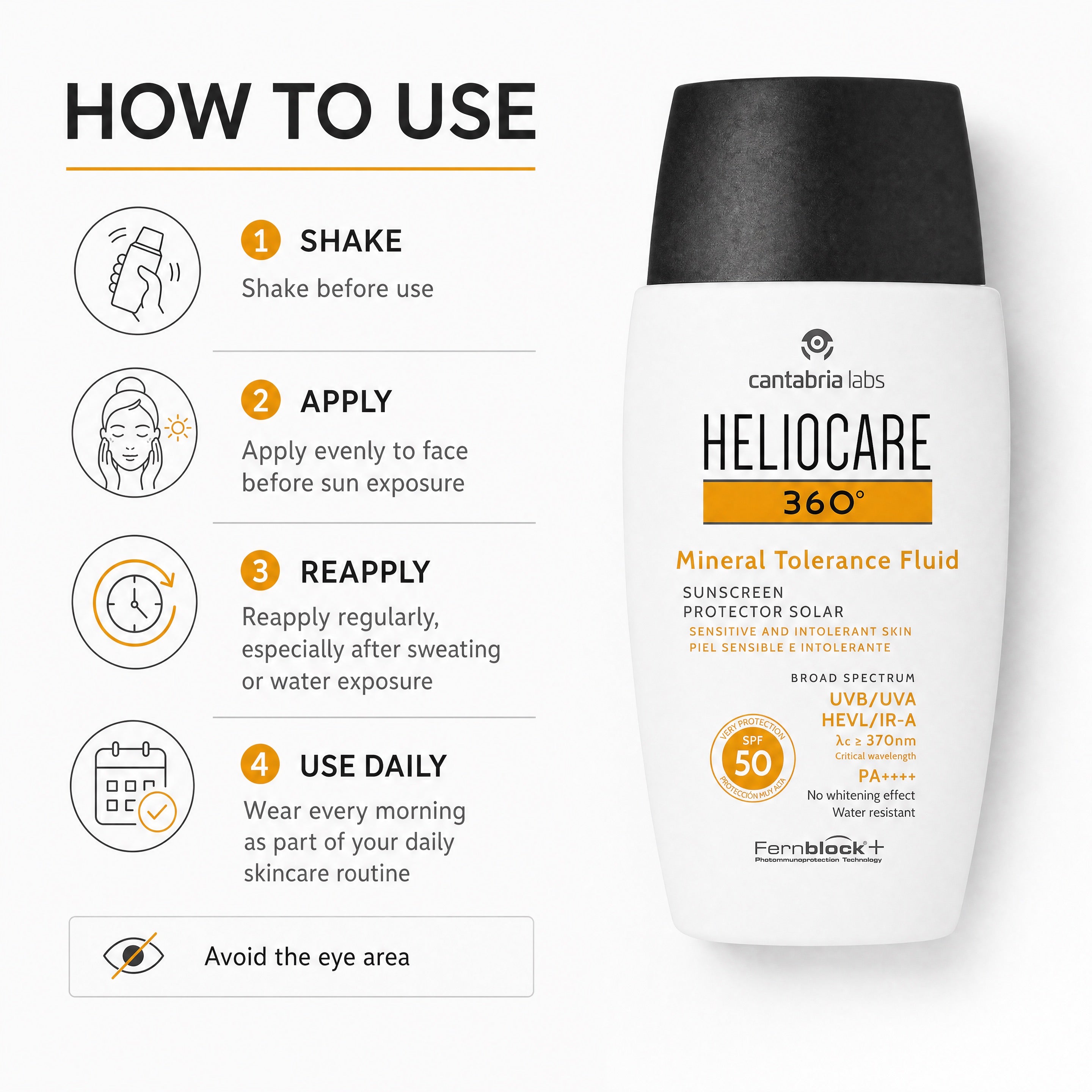 Heliocare 360 Mineral Tolerance Fluid – How to Use