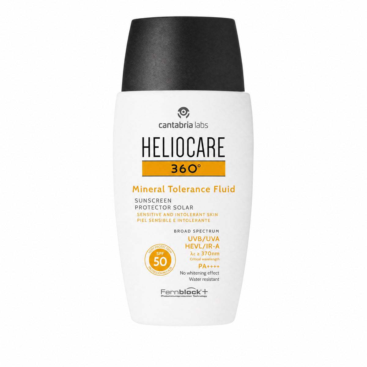 Heliocare 360 Mineral Tolerance Fluid SPF 50 – Bottle Front