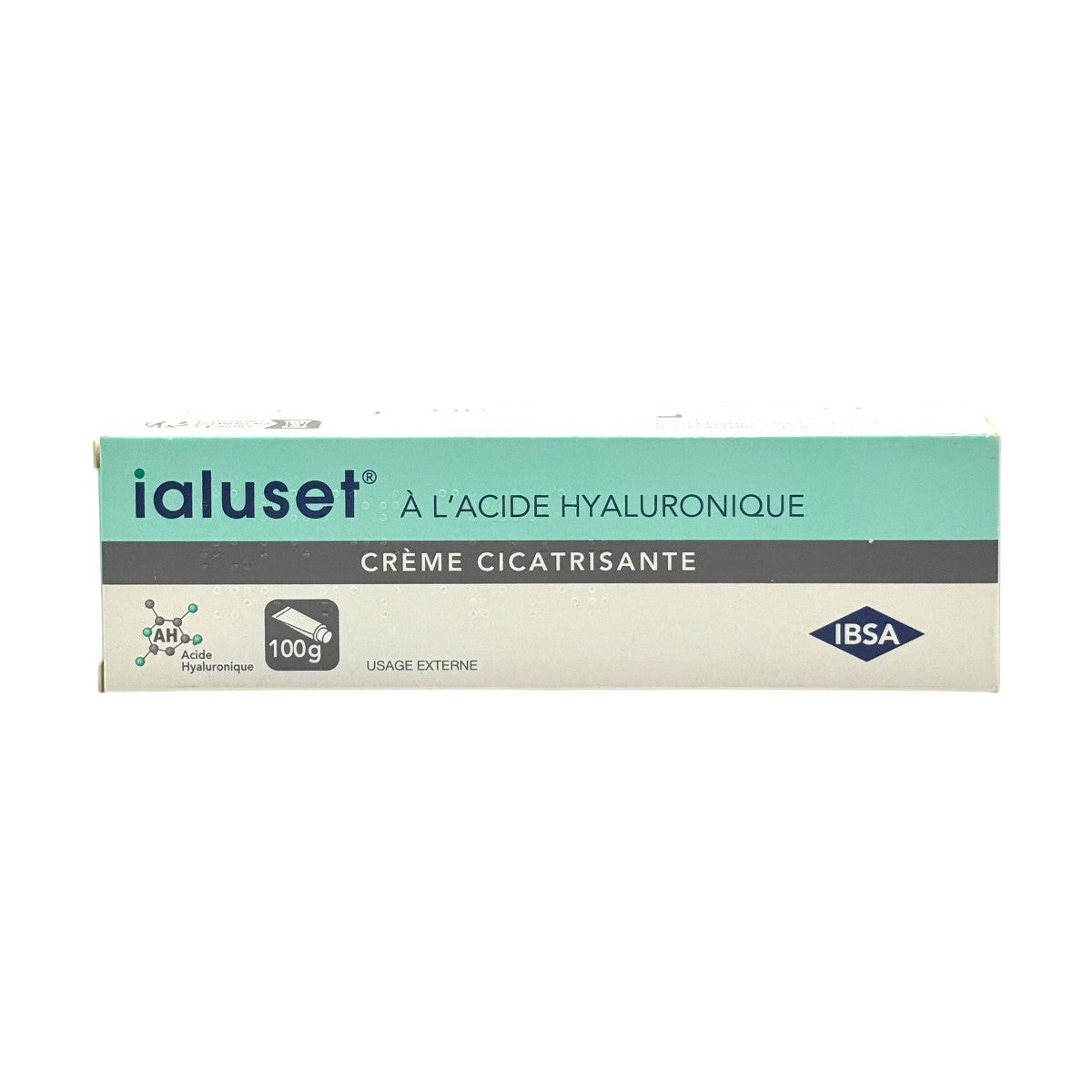 Ialuset Hyaluronic Acid Cream 100g front packaging by IBSA