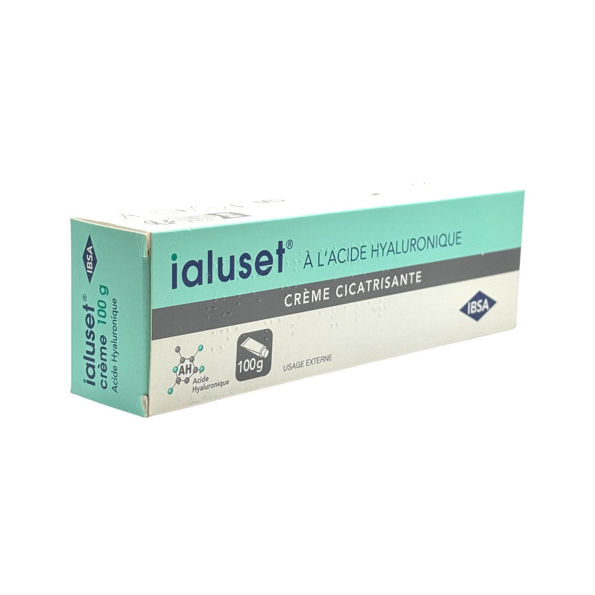 Texture of Ialuset hyaluronic acid moisturizing cream