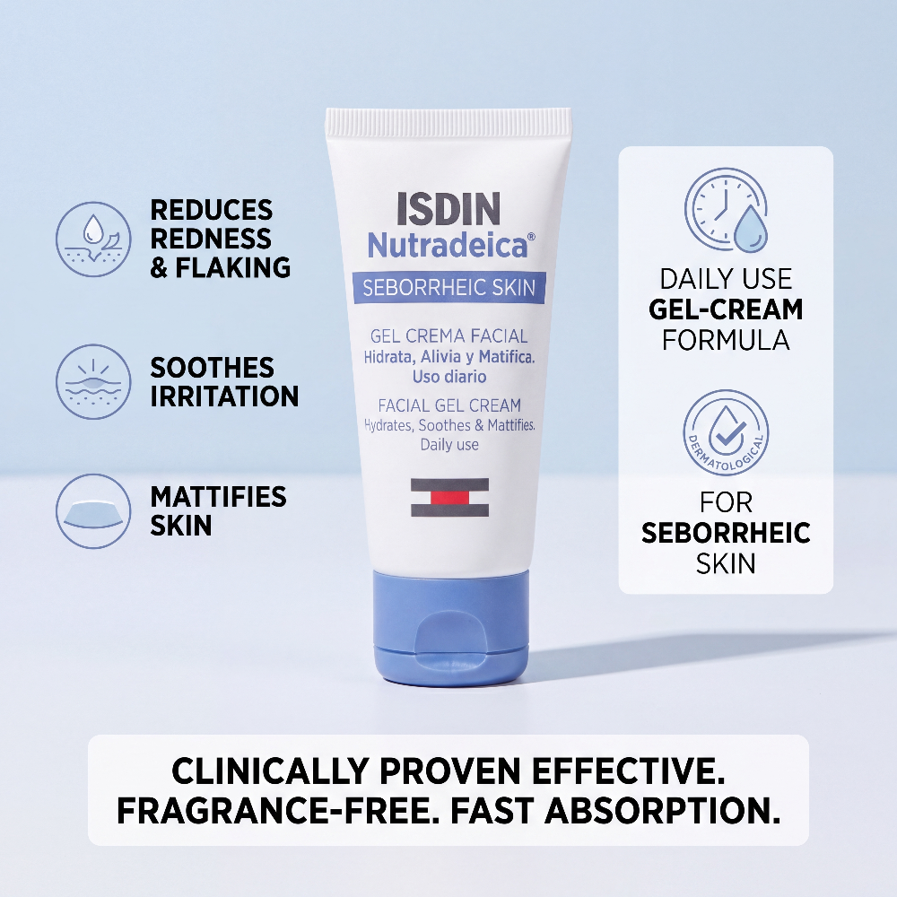 ISDIN Nutradeica Seborrheic Skin Facial Gel Cream – Benefits