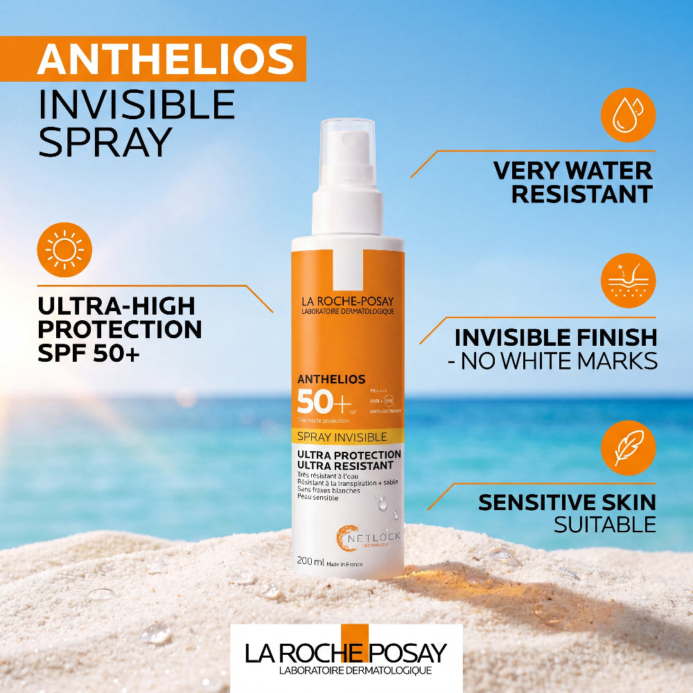 La Roche-Posay Anthelios Invisible Spray SPF50+ – Beach View