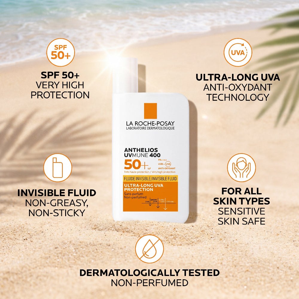 La Roche-Posay Anthelios UVMune 400 Invisible Fluid Fragrance-Free – Info