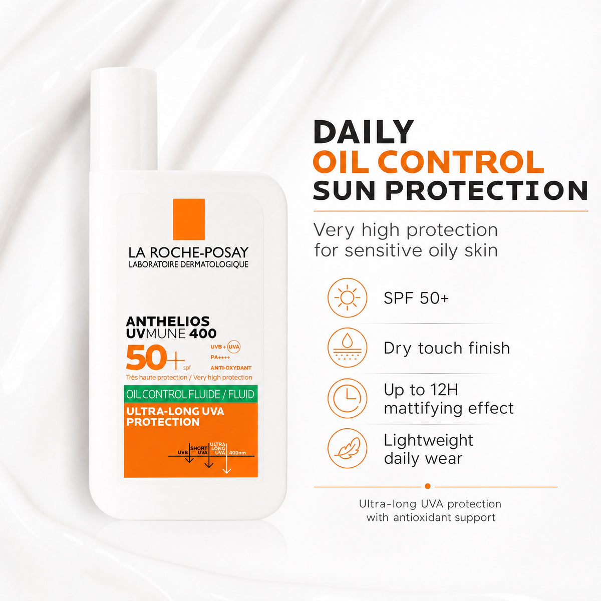 La Roche-Posay Anthelios UVMune 400 Oil Control Fluid – Daily Oil Control Sunscreen