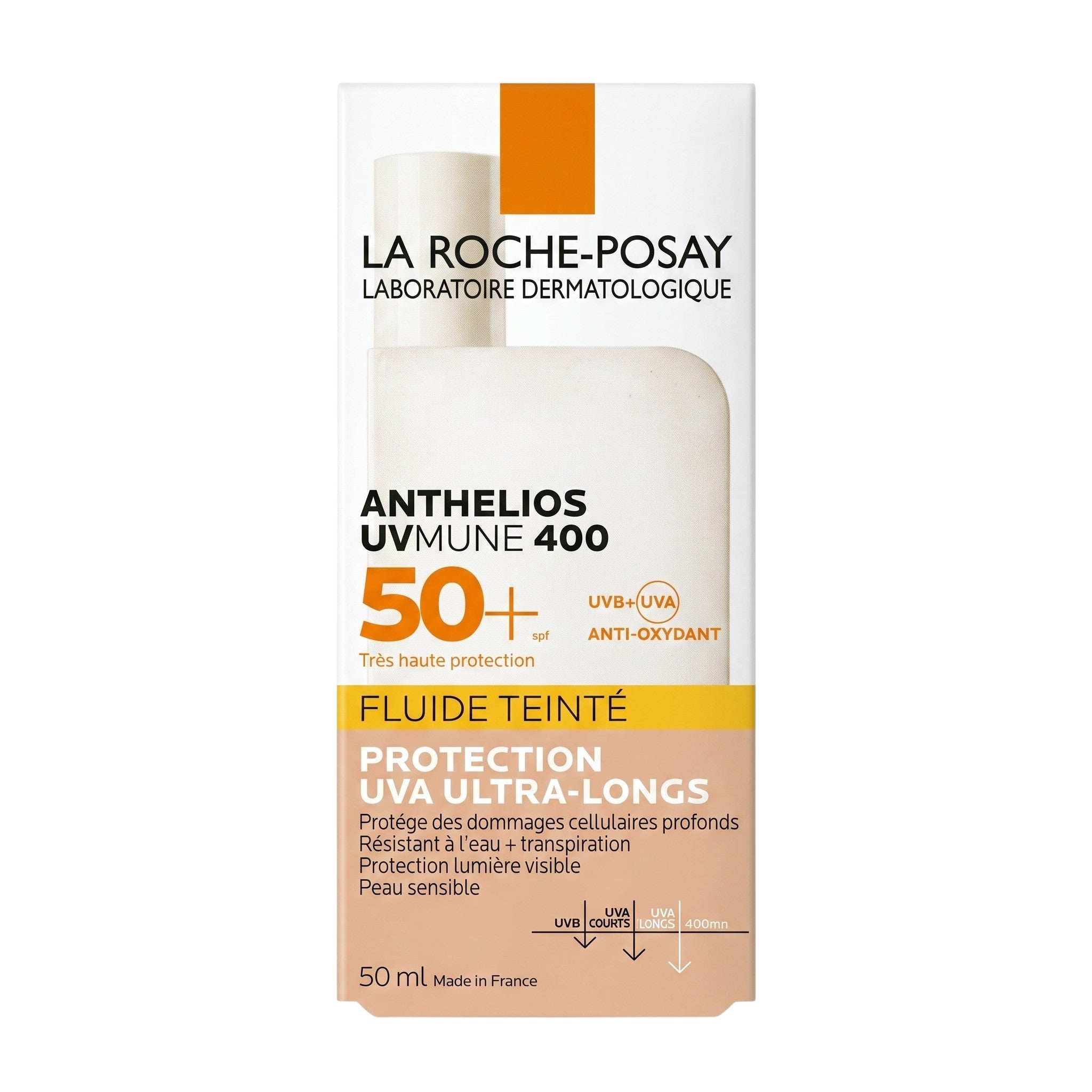 La Roche-Posay Anthelios UVMune 400 Tinted Fluid SPF50+ – Packaging