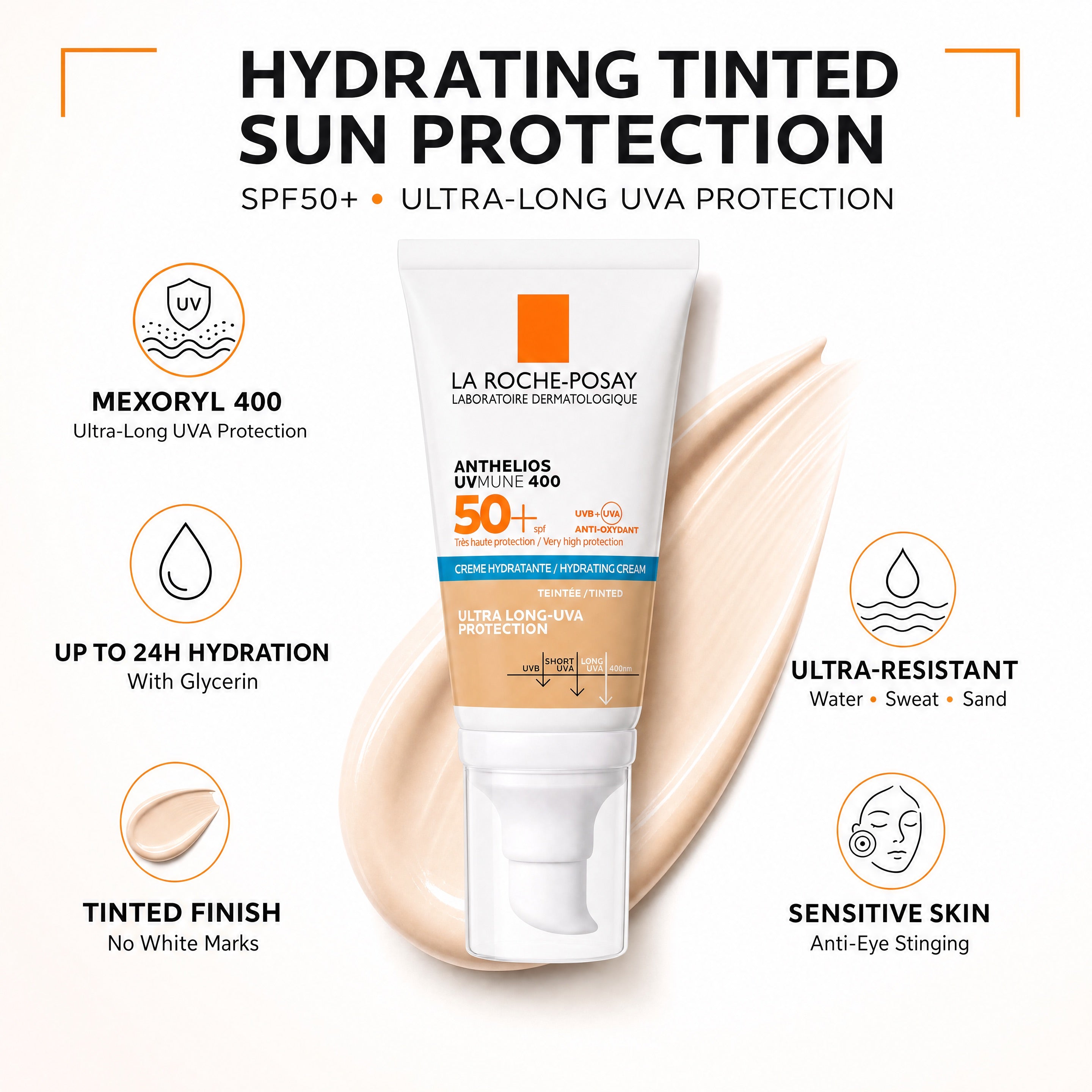 La Roche-Posay UVMune 400 Tinted Hydrating Cream SPF50+ – Mexoryl 400 Benefits
