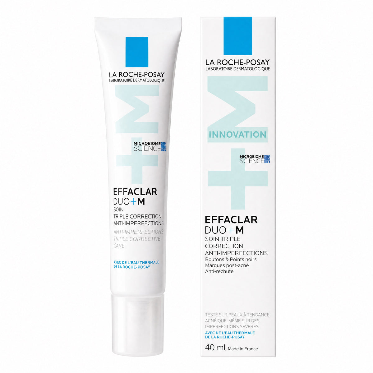 La Roche-Posay Effaclar Duo+M 40 ml – tube and box front view