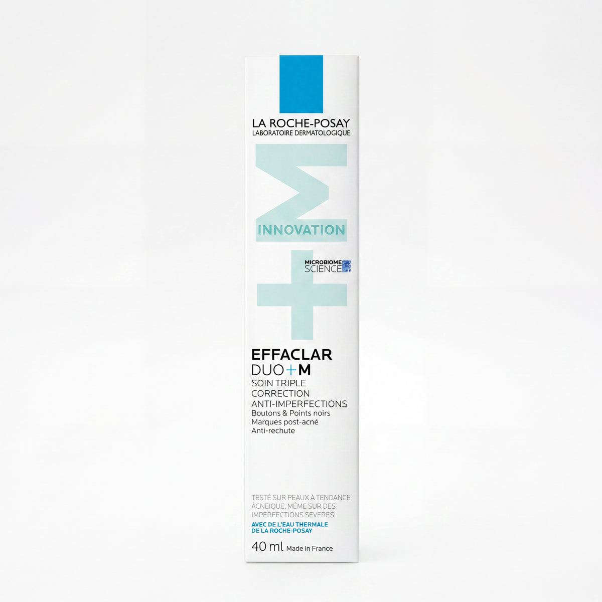 La Roche-Posay Effaclar Duo+M 40 ml – front view of box packaging
