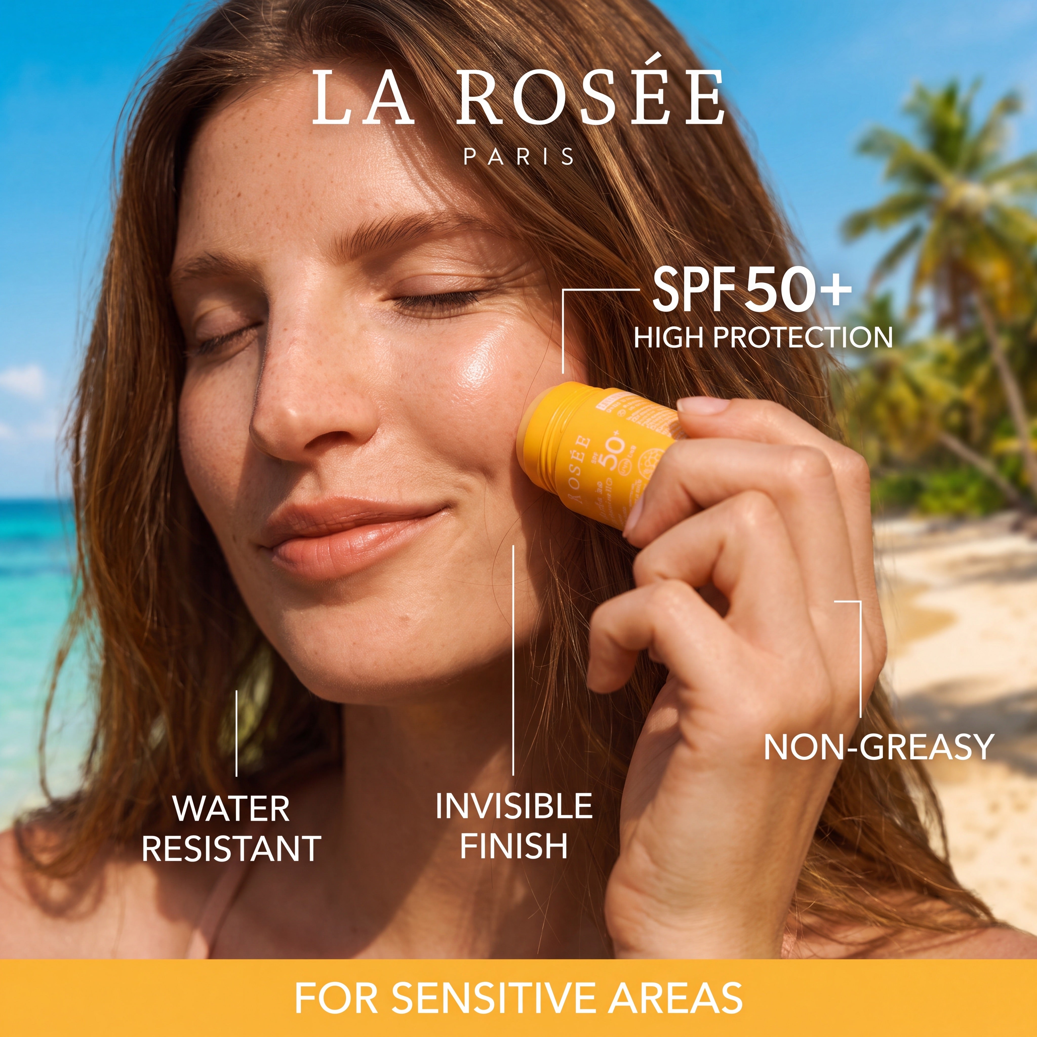 La Rosée SPF 50+ Sun Stick – Lifestyle Application