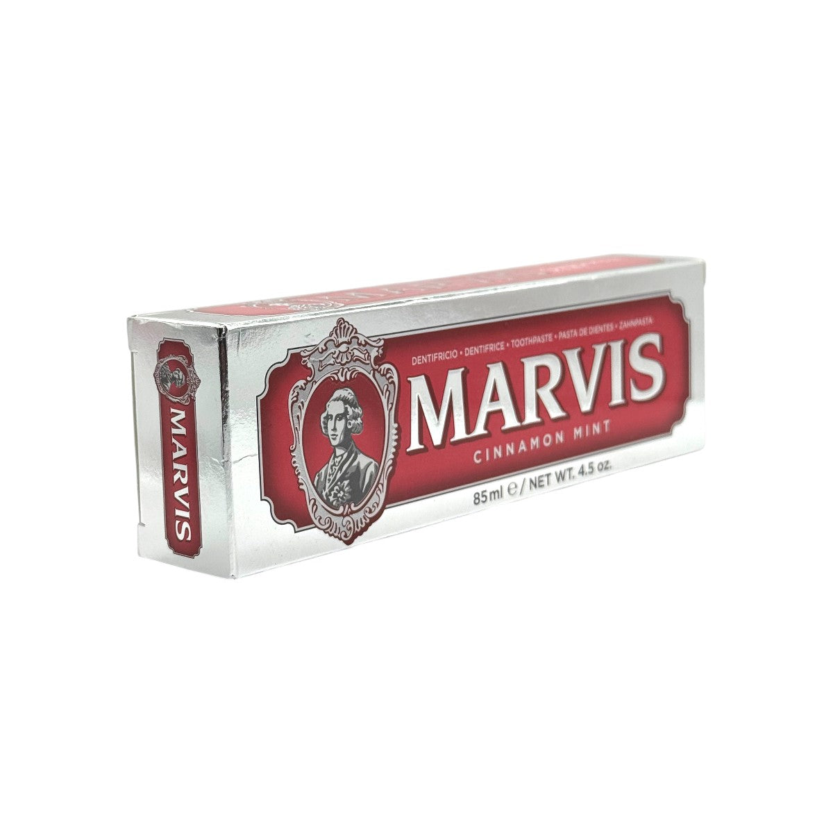 Marvis Cinnamon Mint Toothpaste angled product photo