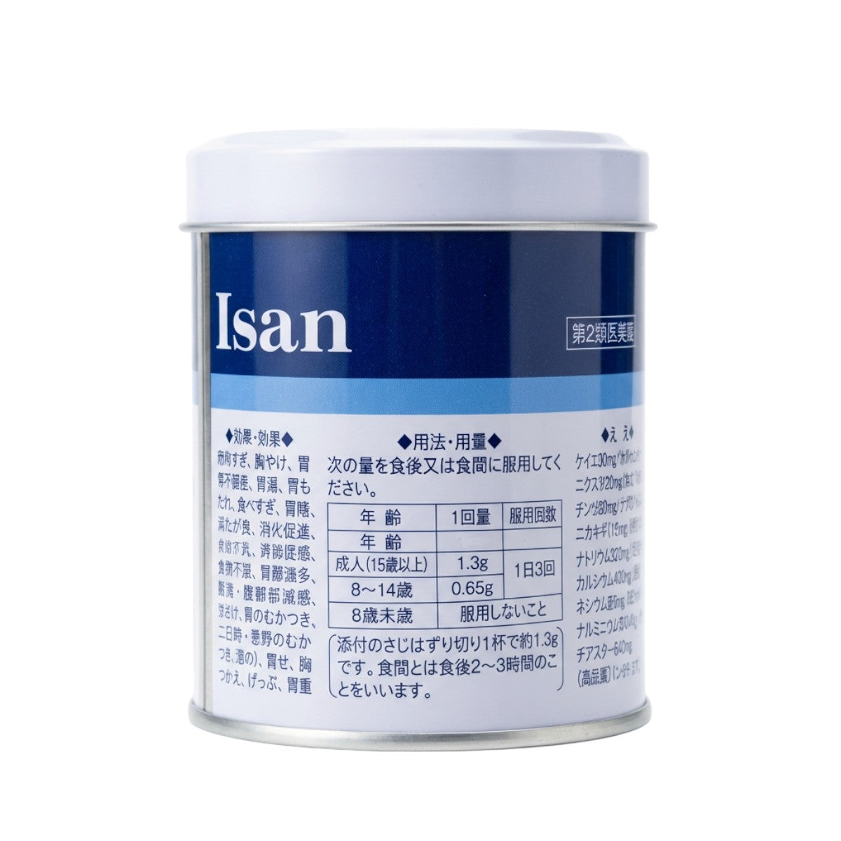 Ohta’s Isan Herbal Digestive Powder 140g – Back Details