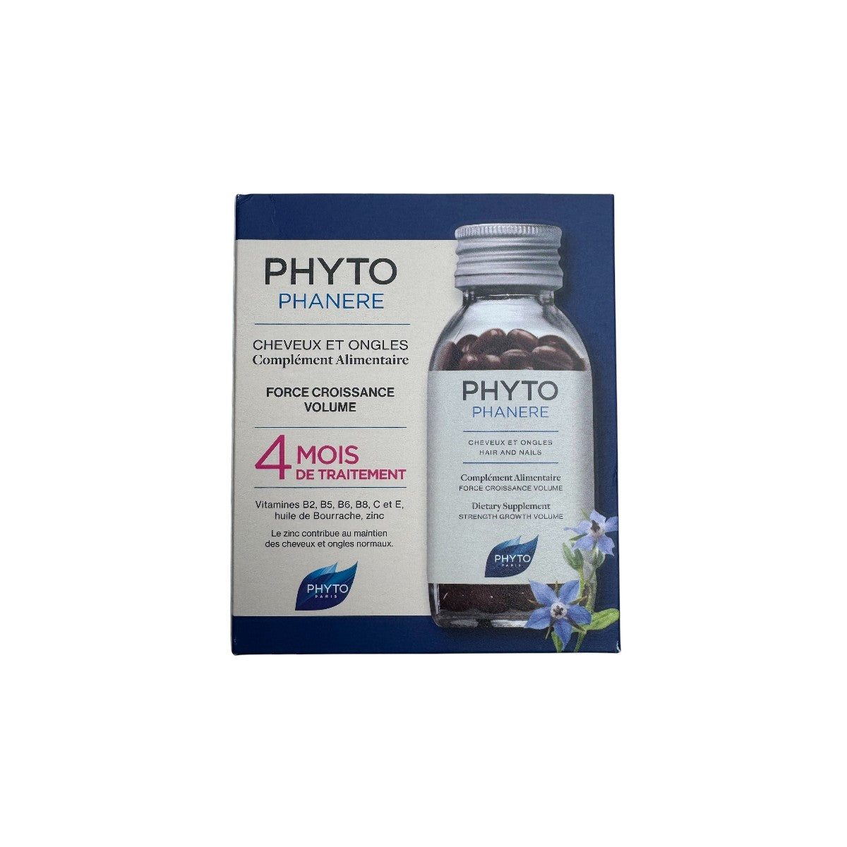 Phyto Phanere Hair & Nails Dietary Supplement – Front Box Image