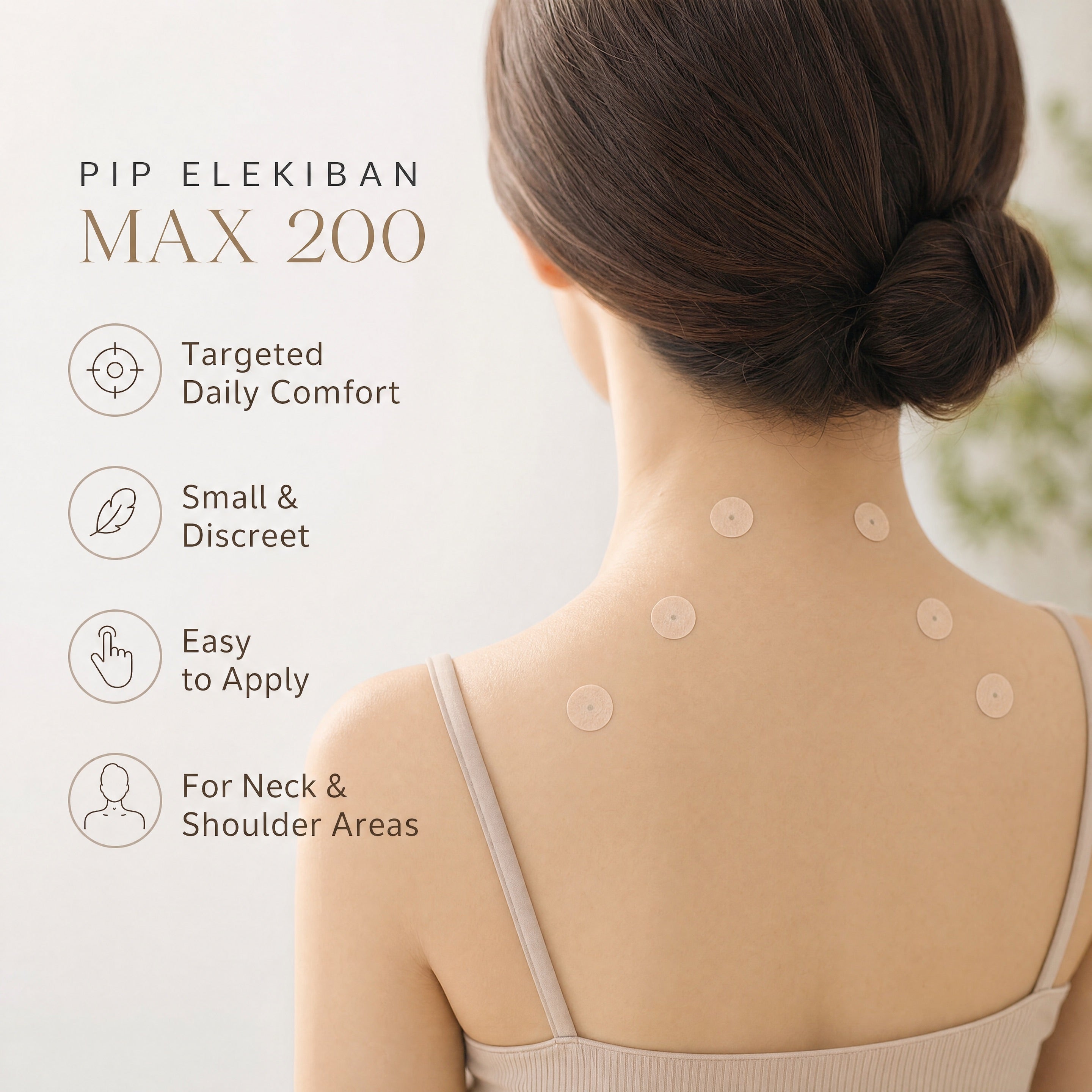 PIP Elekiban MAX 200 Magnetic Patches – Neck and Shoulder Application