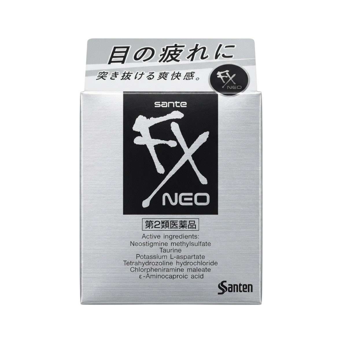 Santen Sante FX NEO Eye Drops Intense Refresh 12mL – Front